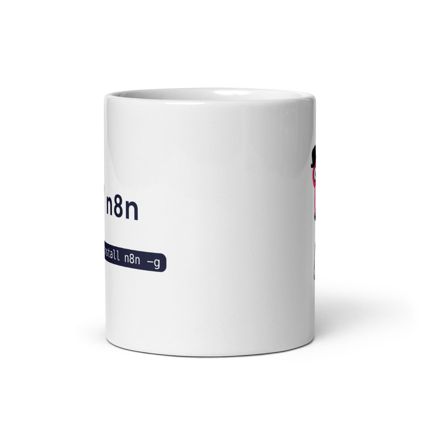 White glossy mug